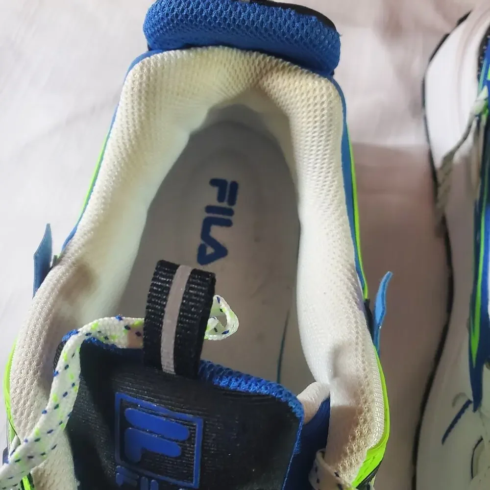FILA Sandenal Mens Size 15 Athletic Lifestyle Sneakers Shoes White Blue Green
